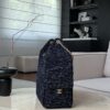 God Factory Chanel Bags Code 10415 25A Hobo Blue Medium Size 30x40x15cm