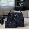 God Factory Chanel Bags Code 10415 25A Hobo Blue Medium Size 30x40x15cm