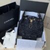 God Factory Chanel Bags Code 10415 25A Hobo Blue Medium Size 30x40x15cm