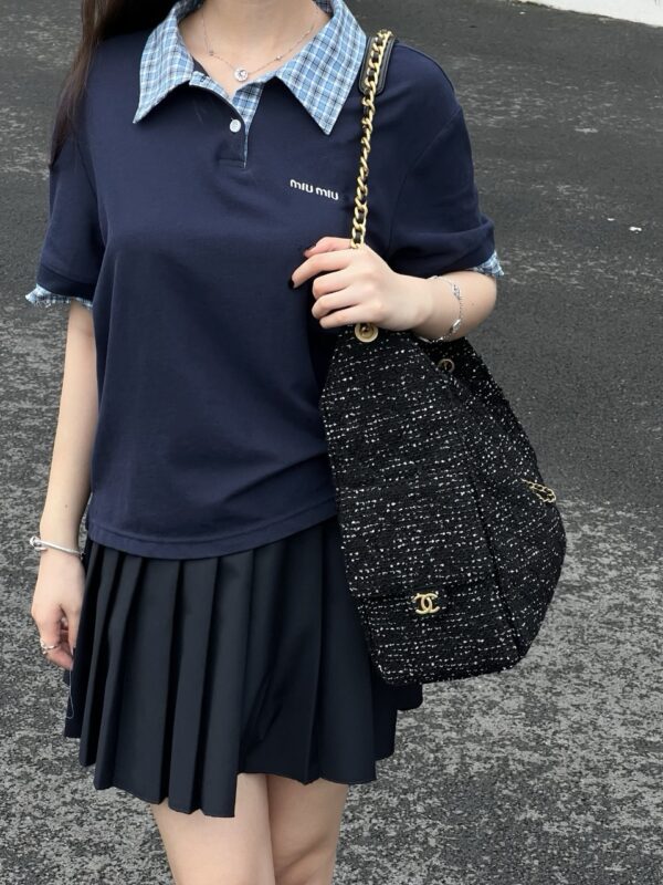 God Factory Chanel Bags Code 10417 25A Hobo Black Medium Size 30x40x15cm