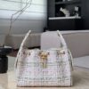 God Factory Chanel Bags Code 10418 25A Hobo White Small Size 26x30x14cm