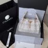 God Factory Chanel Bags Code 10418 25A Hobo White Small Size 26x30x14cm