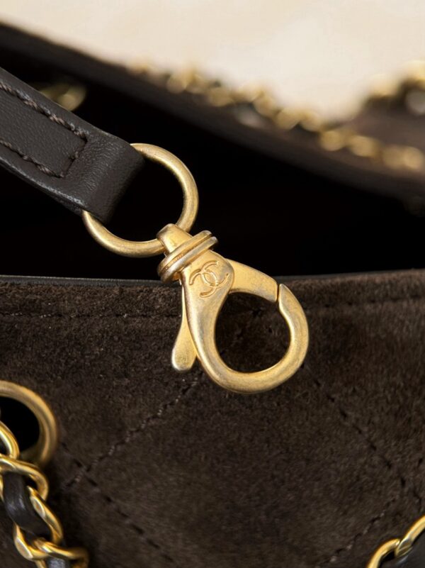 God Factory Chanel Bags Code 10444 25K Hobo Brown Medium Size 40x30x15cm