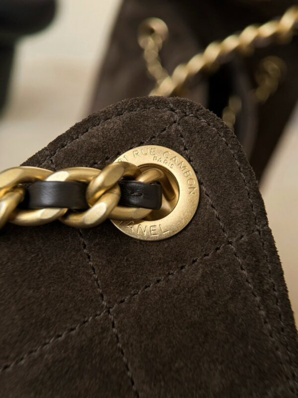 God Factory Chanel Bags Code 10444 25K Hobo Brown Medium Size 40x30x15cm