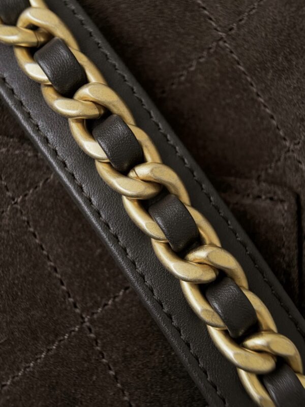 God Factory Chanel Bags Code 10444 25K Hobo Brown Medium Size 40x30x15cm