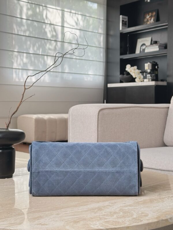 God Factory Chanel Bags Code 10443 25K Hobo Blue Medium Size 40x30x15cm