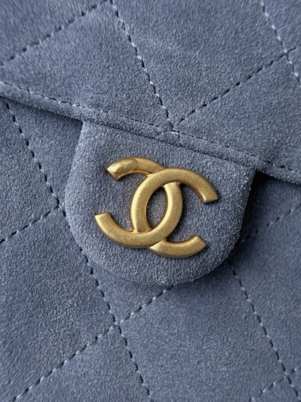 God Factory Chanel Bags Code 10443 25K Hobo Blue Medium Size 40x30x15cm