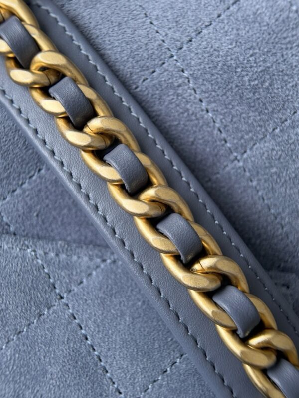 God Factory Chanel Bags Code 10443 25K Hobo Blue Medium Size 40x30x15cm