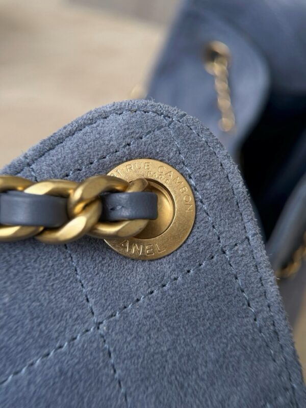 God Factory Chanel Bags Code 10443 25K Hobo Blue Medium Size 40x30x15cm