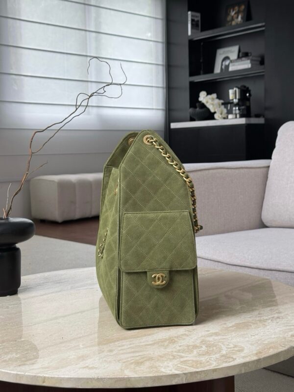 God Factory Chanel Bags Code 10442 25K Hobo Green Medium Size 40x30x15cm