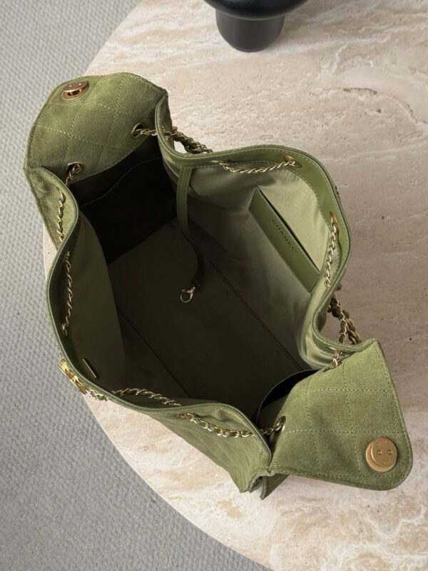 God Factory Chanel Bags Code 10442 25K Hobo Green Medium Size 40x30x15cm