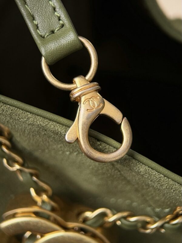 God Factory Chanel Bags Code 10442 25K Hobo Green Medium Size 40x30x15cm