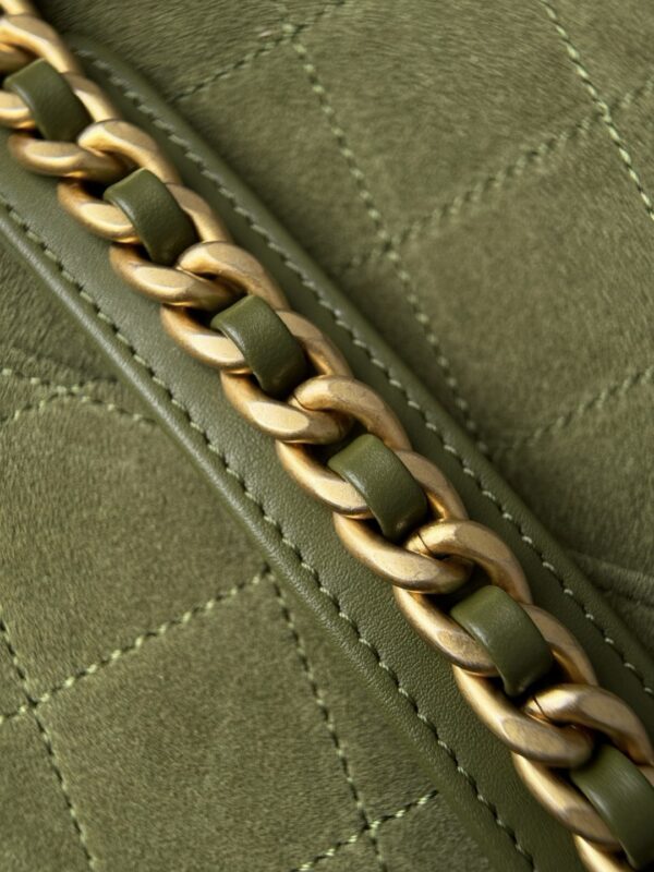 God Factory Chanel Bags Code 10442 25K Hobo Green Medium Size 40x30x15cm