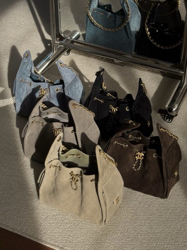 God Factory Chanel Bags Code 10442 25K Hobo Green Medium Size 40x30x15cm