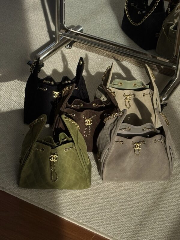 God Factory Chanel Bags Code 10442 25K Hobo Green Medium Size 40x30x15cm