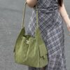 God Factory Chanel Bags Code 10442 25K Hobo Green Medium Size 40x30x15cm