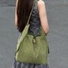 God Factory Chanel Bags Code 10442 25K Hobo Green Medium Size 40x30x15cm