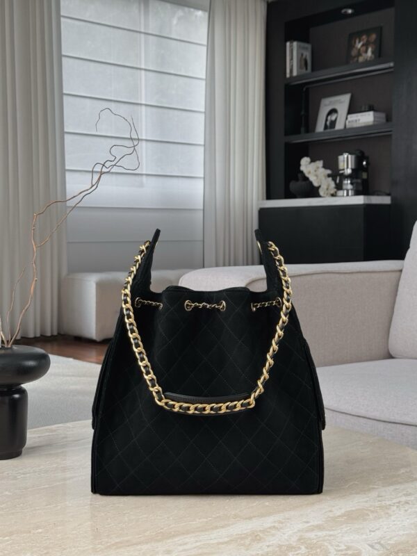 God Factory Chanel Bags Code 10441 25K Hobo Black Medium Size 40x30x15cm