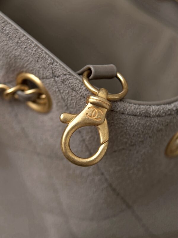 God Factory Chanel Bags Code 10440 25K Hobo Grey Medium Size 40x30x15cm