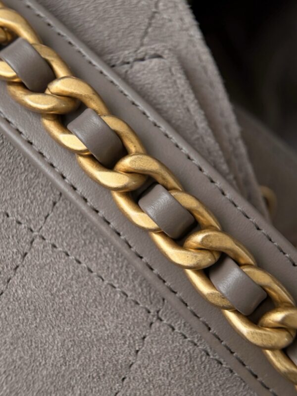 God Factory Chanel Bags Code 10440 25K Hobo Grey Medium Size 40x30x15cm