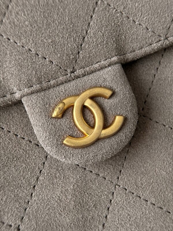 God Factory Chanel Bags Code 10440 25K Hobo Grey Medium Size 40x30x15cm