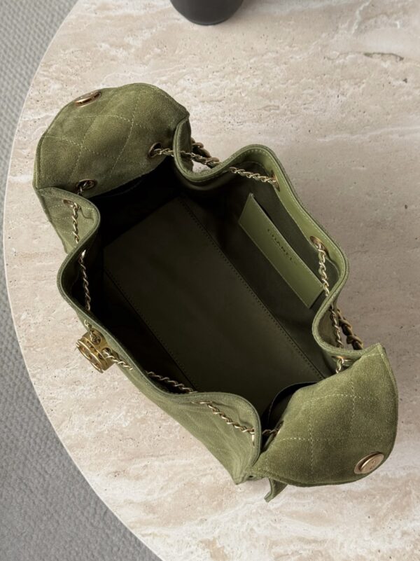 God Factory Chanel Bags Code 10449 25K Hobo Green Small Size 30x26x14cm