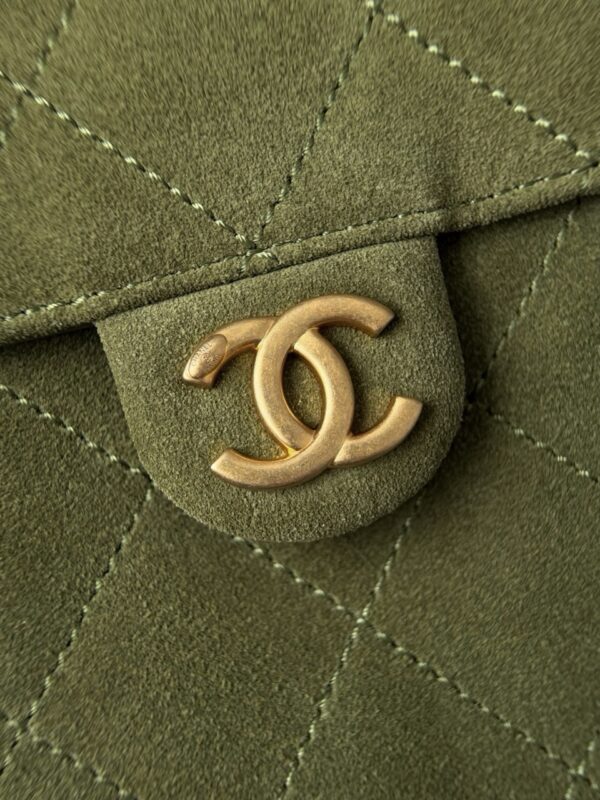 God Factory Chanel Bags Code 10449 25K Hobo Green Small Size 30x26x14cm