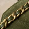 God Factory Chanel Bags Code 10449 25K Hobo Green Small Size 30x26x14cm