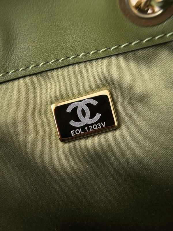 God Factory Chanel Bags Code 10449 25K Hobo Green Small Size 30x26x14cm