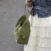 God Factory Chanel Bags Code 10449 25K Hobo Green Small Size 30x26x14cm