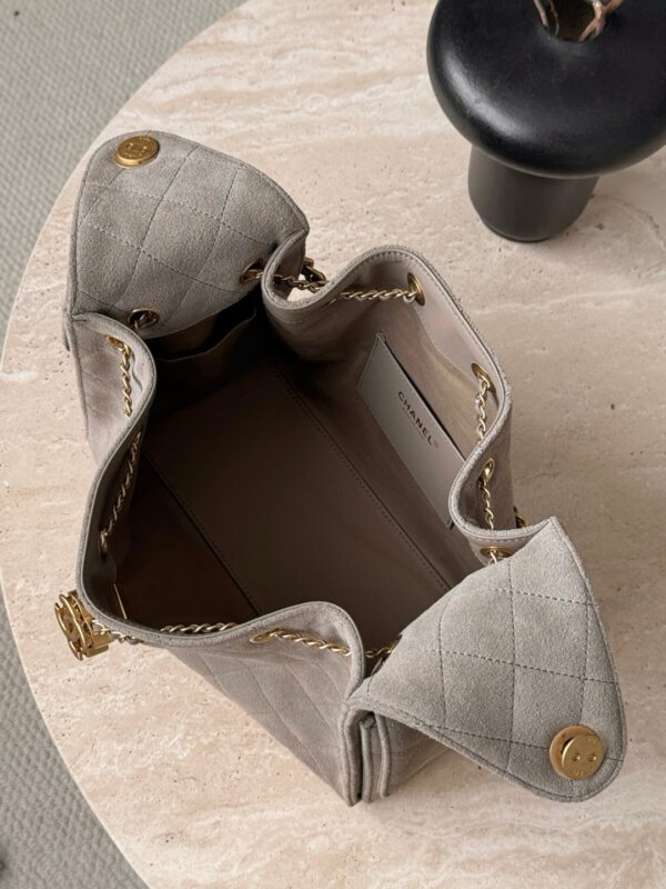 God Factory Chanel Bags Code 10448 25K Hobo Grey Small Size 30x26x14cm