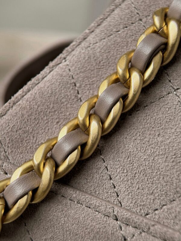 God Factory Chanel Bags Code 10448 25K Hobo Grey Small Size 30x26x14cm