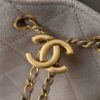 God Factory Chanel Bags Code 10448 25K Hobo Grey Small Size 30x26x14cm