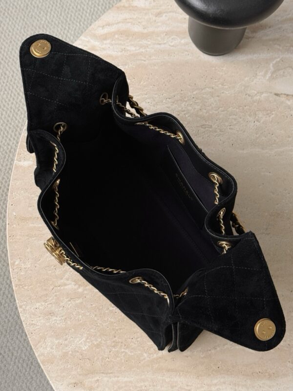 God Factory Chanel Bags Code 10447 25K Hobo Black Small Size 30x26x14cm