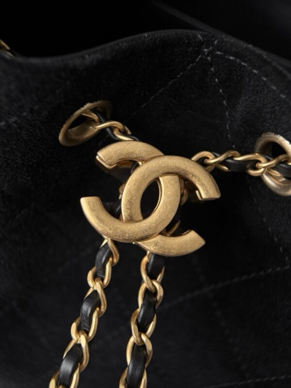 God Factory Chanel Bags Code 10447 25K Hobo Black Small Size 30x26x14cm