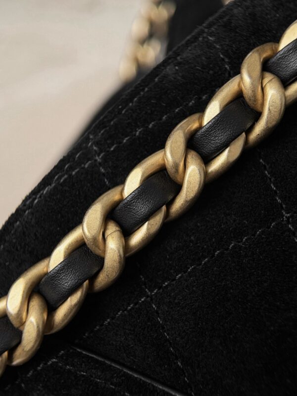 God Factory Chanel Bags Code 10447 25K Hobo Black Small Size 30x26x14cm