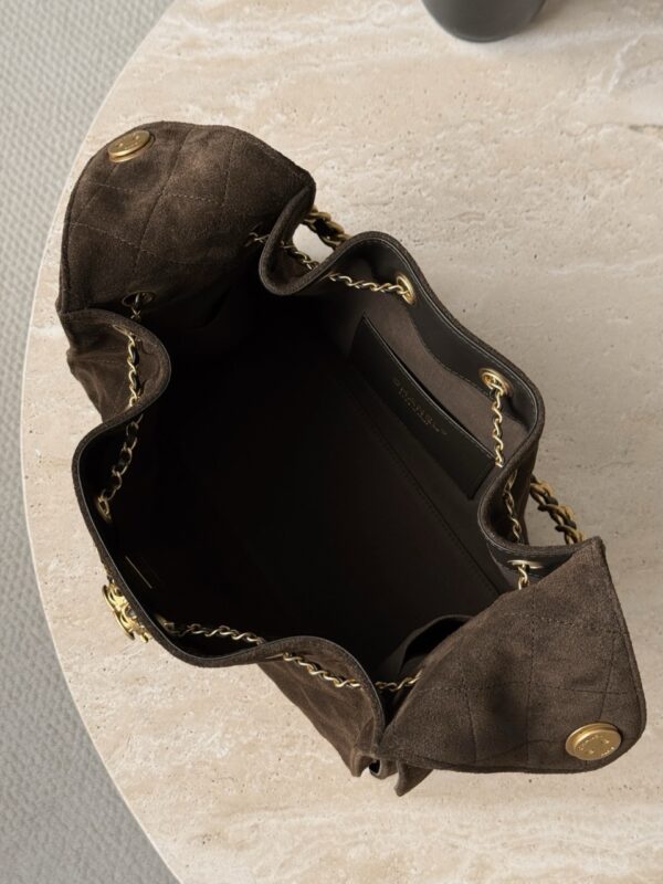 God Factory Chanel Bags Code 10446 25K Hobo Brown Small Size 30x26x14cm