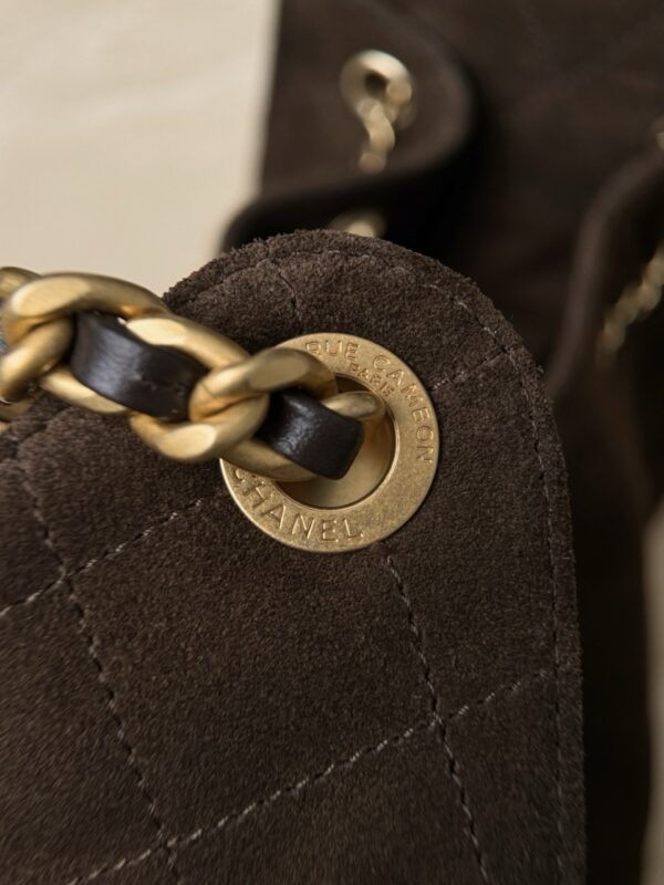 God Factory Chanel Bags Code 10446 25K Hobo Brown Small Size 30x26x14cm