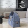 God Factory Chanel Bags Code 10445 25K Hobo Blue Small Size 30x26x14cm