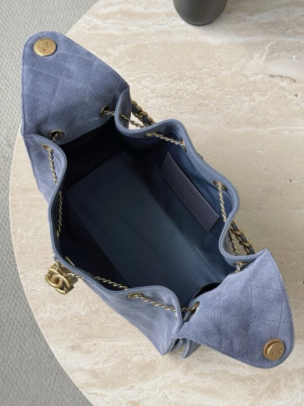 God Factory Chanel Bags Code 10445 25K Hobo Blue Small Size 30x26x14cm