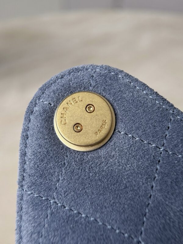 God Factory Chanel Bags Code 10445 25K Hobo Blue Small Size 30x26x14cm