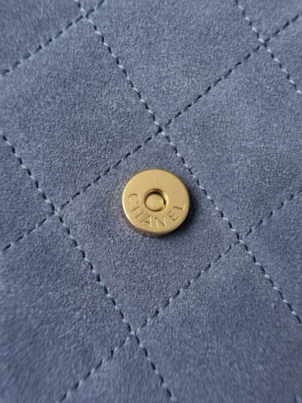 God Factory Chanel Bags Code 10445 25K Hobo Blue Small Size 30x26x14cm