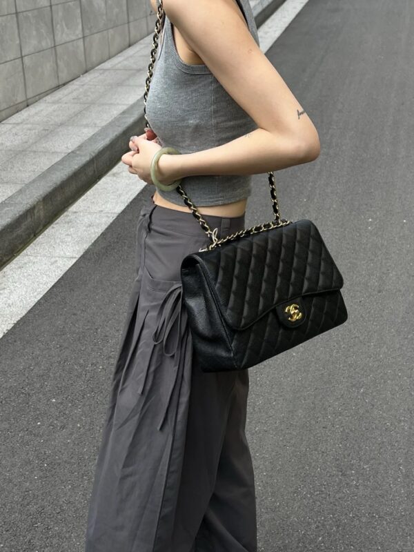 God Factory Chanel CF Bags Code 10488 CF30CM Caviar Size 19.5x30x10cm