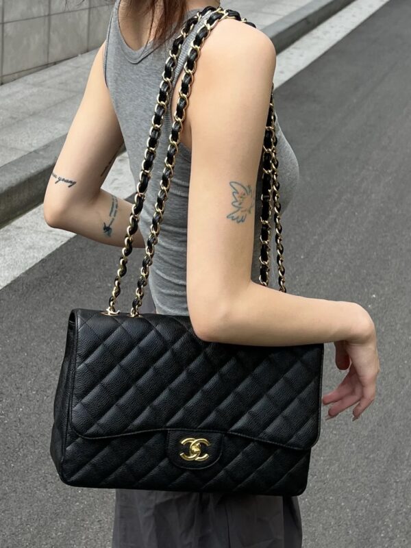 God Factory Chanel CF Bags Code 10488 CF30CM Caviar Size 19.5x30x10cm