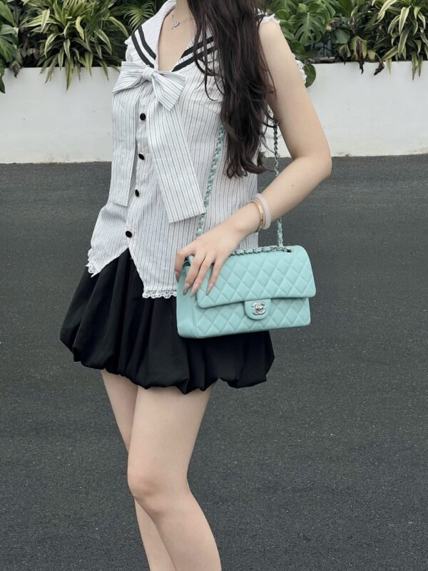 God Factory Chanel CF Bags Code 10495 CF25CM Lambskin Size 15.5x25.5x6.5cm