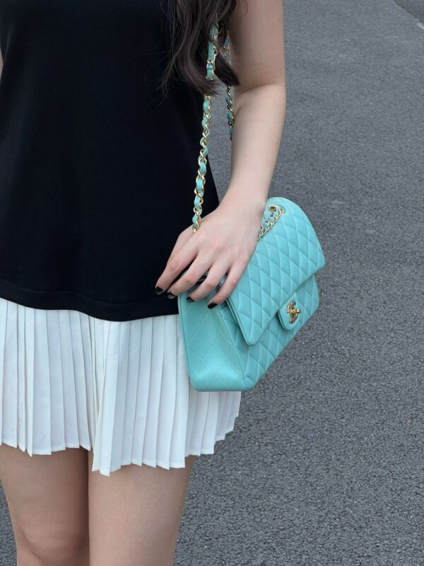 God Factory Chanel CF Bags Code 10497 CF25CM Lambskin Size 15.5x25.5x6.5cm