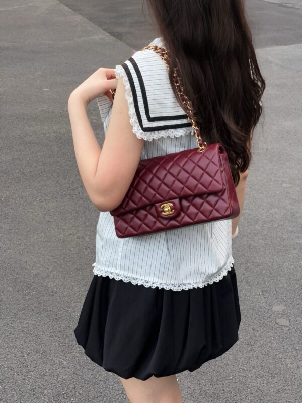 God Factory Chanel CF Bags Code 10499 CF25CM Lambskin Size 15.5x25.5x6.5cm