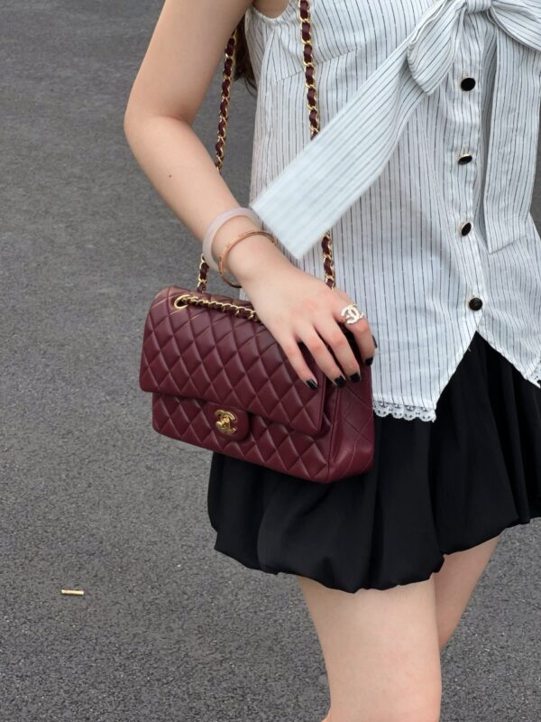 God Factory Chanel CF Bags Code 10499 CF25CM Lambskin Size 15.5x25.5x6.5cm