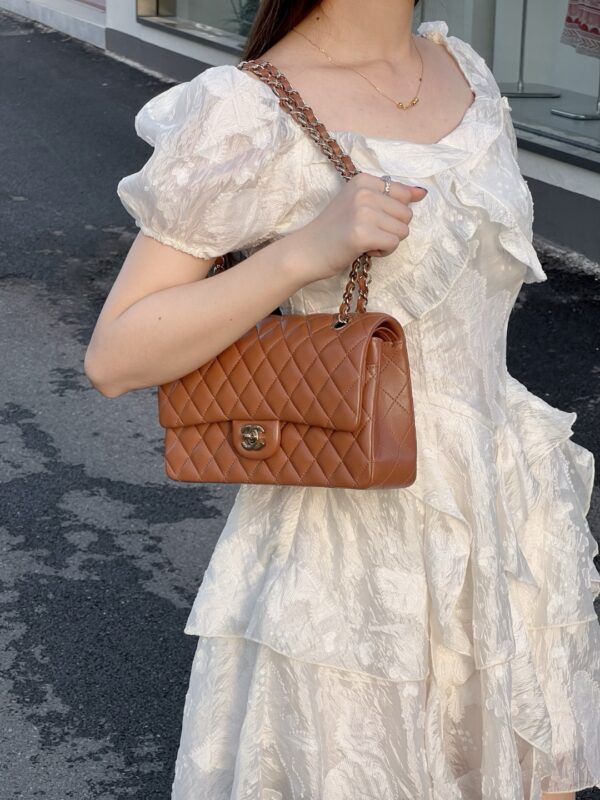 God Factory Chanel CF Bags Code 10508 CF25CM Lambskin Size 15.5x25x6cm