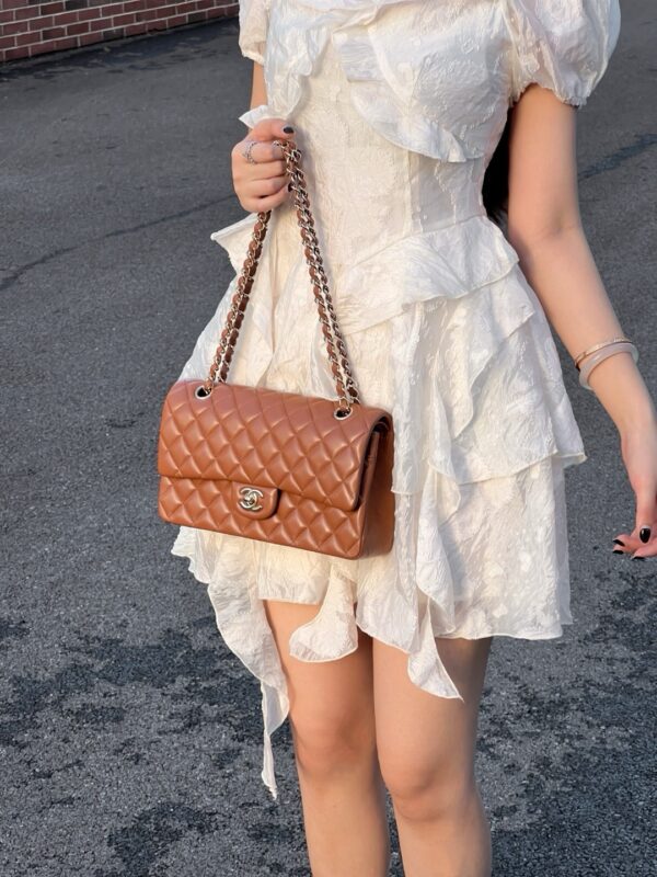 God Factory Chanel CF Bags Code 10508 CF25CM Lambskin Size 15.5x25x6cm